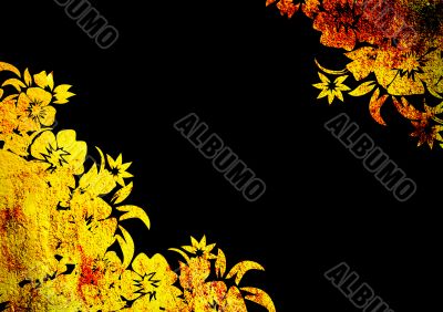 floral style backgrounds frame