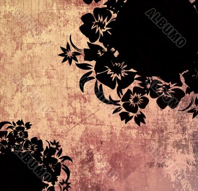 floral style backgrounds frame