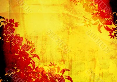 floral style backgrounds frame