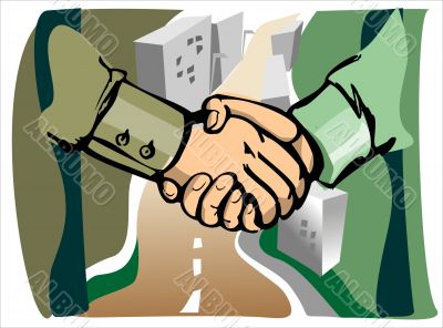 Business handshake