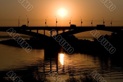 Sunset on the Volga