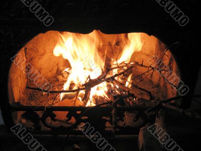 fireplace in my home