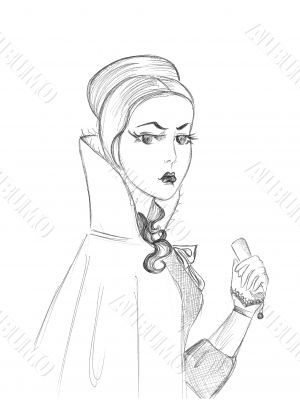 Beautiful woman illustration