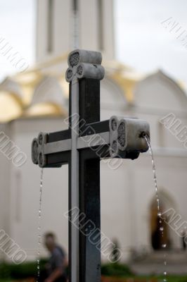 Cross in the the Trinity Lavra of St. Sergius