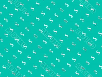 Light green background with dollars