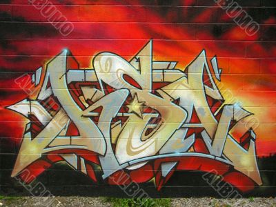 graffity on the street