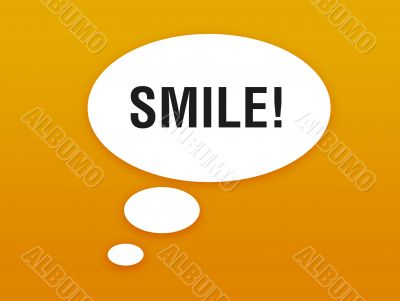 Talking button with smile