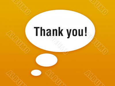 wallpaper with talking bubble and thanking