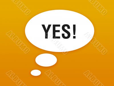 Talking button with yes