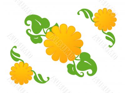 Flower illustration,logo