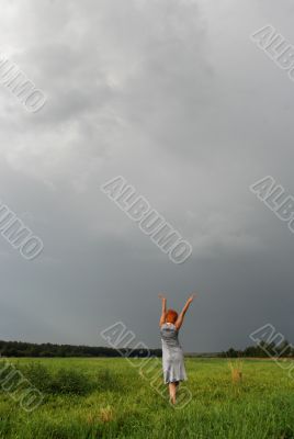 Woman in a field