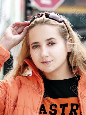 Beautiful blond girl