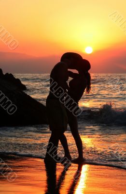 Couple at sunset