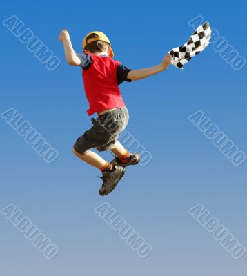 Jumping boy