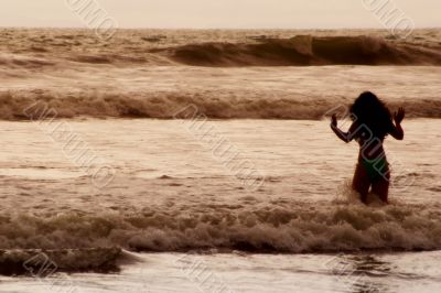 Wading