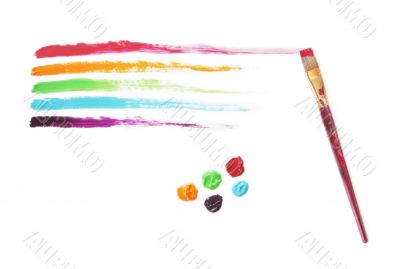 Rainbow Paint Strokes