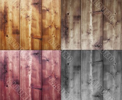 Four wood textures