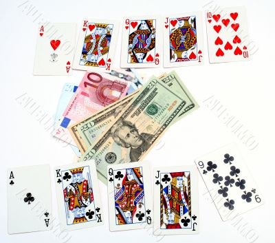 money playing cards