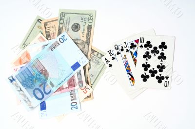 money playing cards