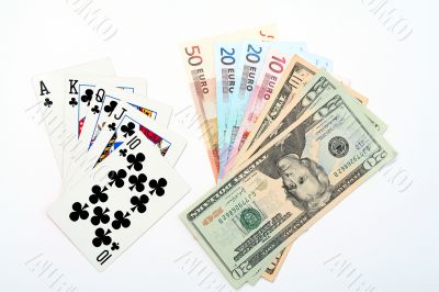 money playing cards