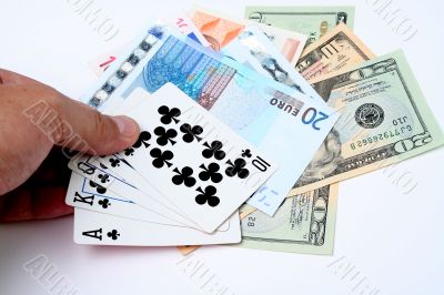 money playing cards