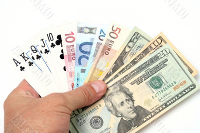 money playing cards