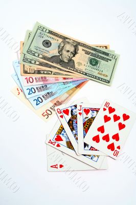 money playing cards