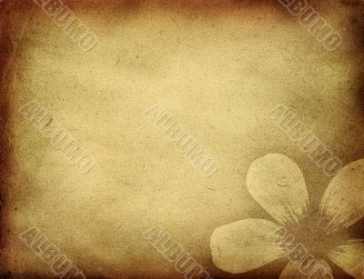 grunge floral background with space for text or image