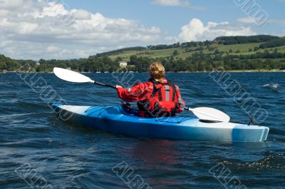 Kayaking on Lake Windermere
