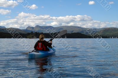 Kayaking on Lake Windermere