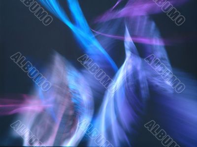 Abstraction with blue lights