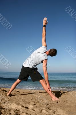 Beach yoga
