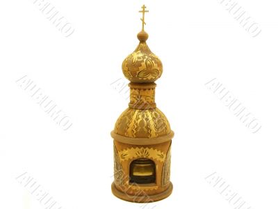Isolated wooden chirch