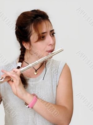 Beautiful Flutist