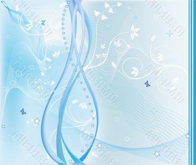 Abstract  floral background  vector illustration