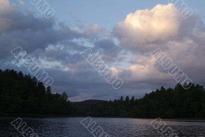 Scenic lake view