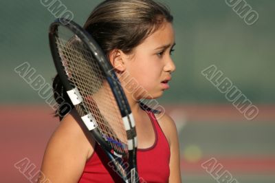 Upset tennis player