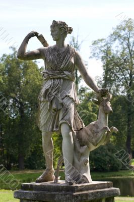 Statue in park