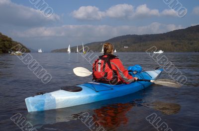 Kayaking on Lake Windermere