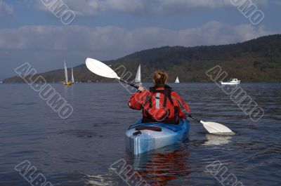 Kayaking on Lake Windermere
