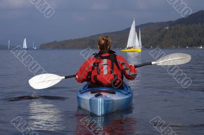 Kayaking on Lake Windermere