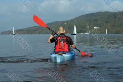 Kayaking on Lake Windermere