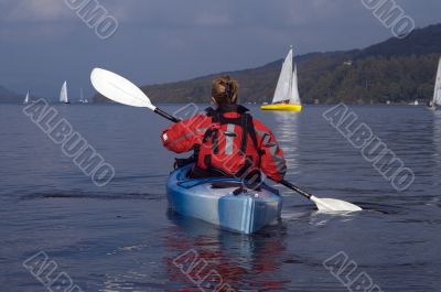 Kayaking on Lake Windermere