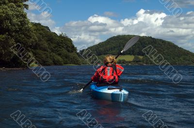 Kayaking on Lake Windermere