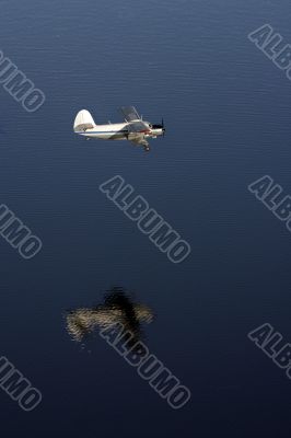 Aeroplane over water