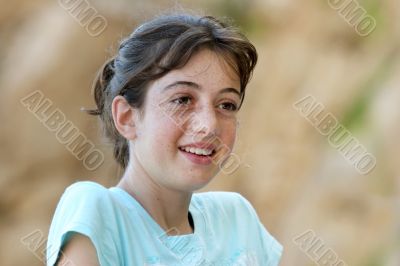 Girl with freckles