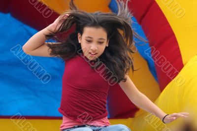 Girl on the slide