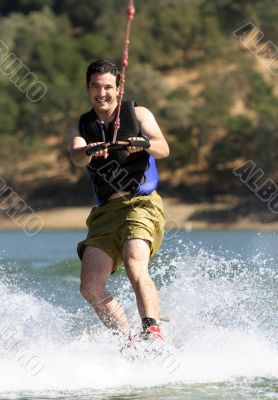 Man Wakeboarding