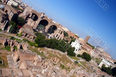 roman forum tilted