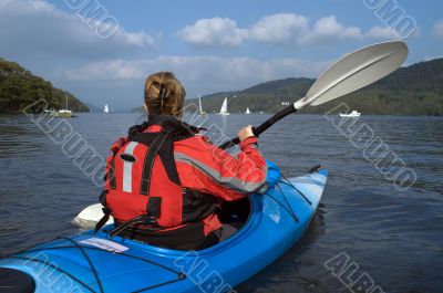 Kayaking on Lake Windermere